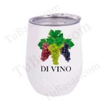 Vaso Blanco Acero Inoxidable Doble Capa 12onz